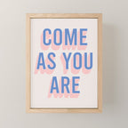 Come As You Are (Blue Pink) Mini Art Print Gallery Image 1
