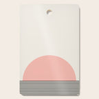 Sunrise Sunset II - Pink Black Cutting Board Gallery Image 1