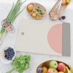Sunrise Sunset II - Pink Black Cutting Board Gallery Image 2