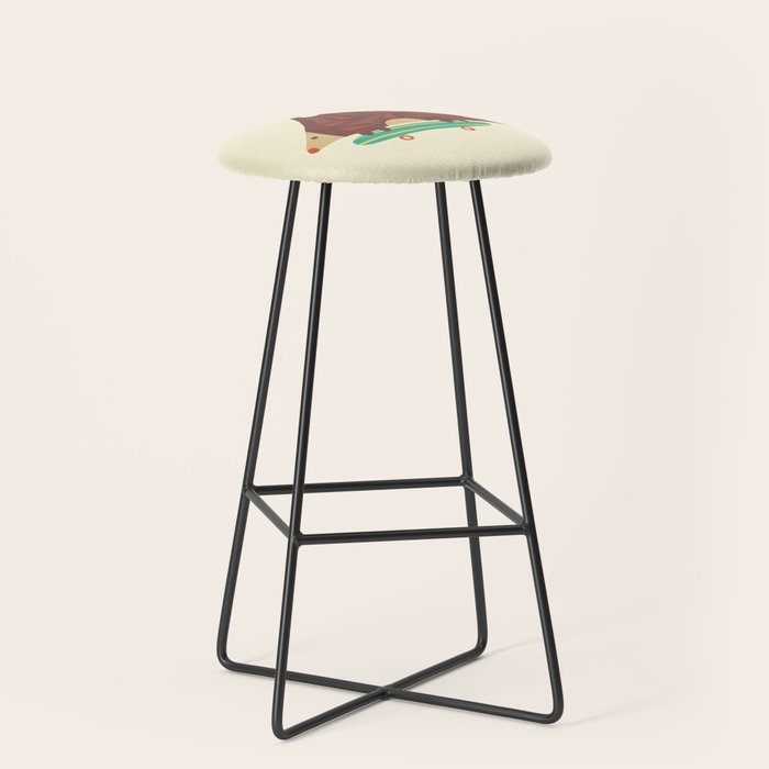 Hedgehog in hair raising speed Stool Gallery Image 1