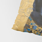 Handsome Black Klimt Dog with Scarf Pillow Sham Gallery Image 4