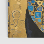 Handsome Black Klimt Dog with Scarf Poster Gallery Image 3