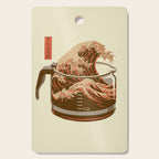 The Great Wave of Coffee light blend Cutting Board Gallery Image 1