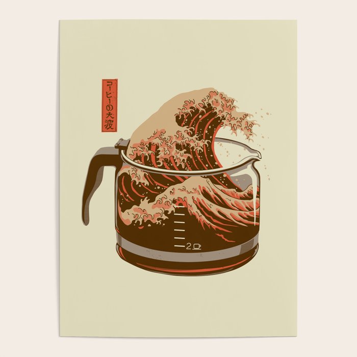 The Great Wave of Coffee light blend Poster Gallery Image 1