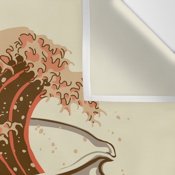 The Great Wave of Coffee light blend Wall Tapestry Gallery Image 3