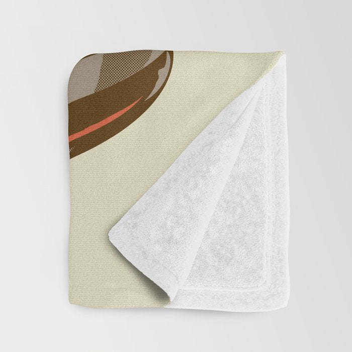 The Great Wave of Coffee light blend Throw Blanket Gallery Image 3