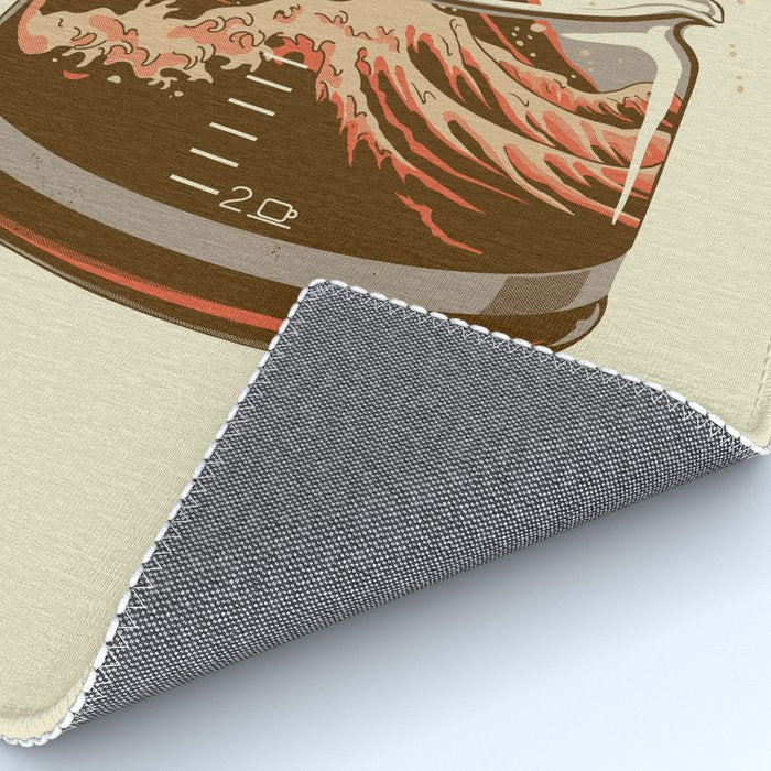 The Great Wave of Coffee light blend Rug Gallery Image 4