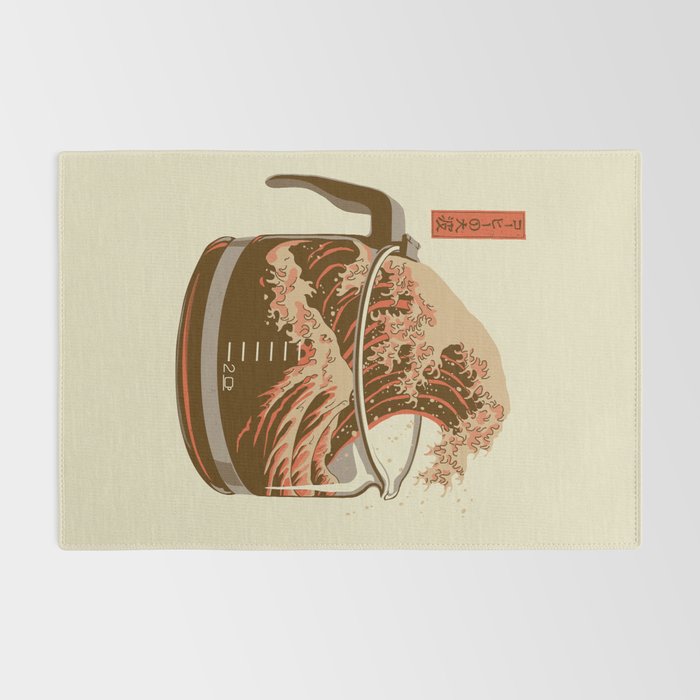The Great Wave of Coffee light blend Rug Gallery Image 2