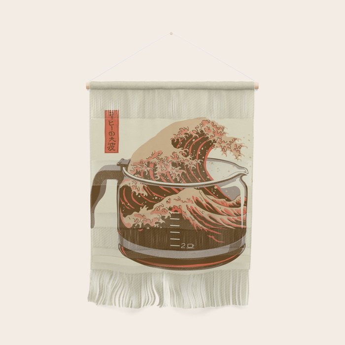 The Great Wave of Coffee light blend Wall Hanging Gallery Image 1