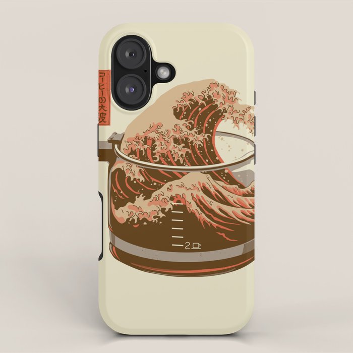 The Great Wave of Coffee light blend iPhone Case Gallery Image 1