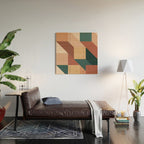 Maximalist Geometric 06A Wood Wall Art Gallery Image 2