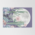 Desert Cactus Full Moon Succulent Garden on Purple Rug Gallery Image 2
