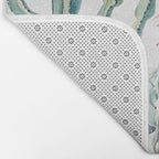 Desert Cactus Full Moon Succulent Garden on Purple Bath Mat Gallery Image 2