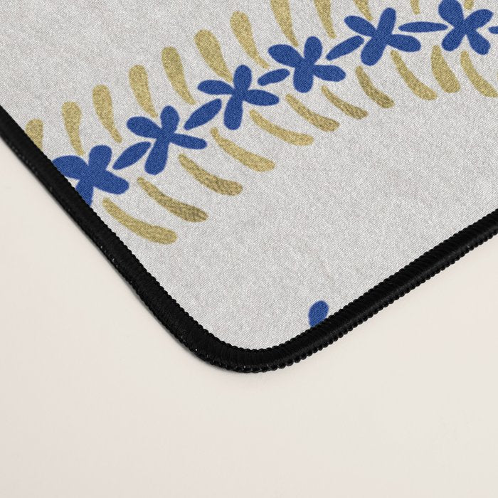 Snake Skeleton - Navy & Gold Palette Desk Mat Gallery Image 4