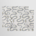 Snake Skeleton - Navy & Gold Palette Placemat Gallery Image 1