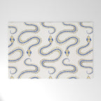 Snake Skeleton - Navy & Gold Palette Welcome Mat Gallery Image 1