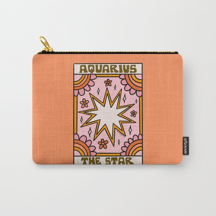Aquarius Tarot Card Carry All Pouch Gallery Image 1