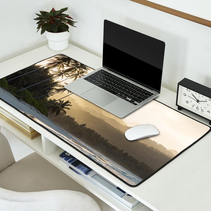 Another Day In Paradise - Tropical Beach Sunset Desk Mat Gallery Image 2