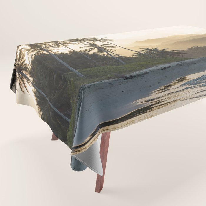 Another Day In Paradise - Tropical Beach Sunset Tablecloth Gallery Image 1