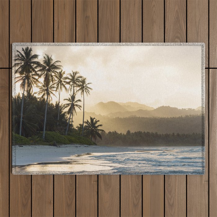 Another Day In Paradise - Tropical Beach Sunset Outdoor Rug Gallery Image 1