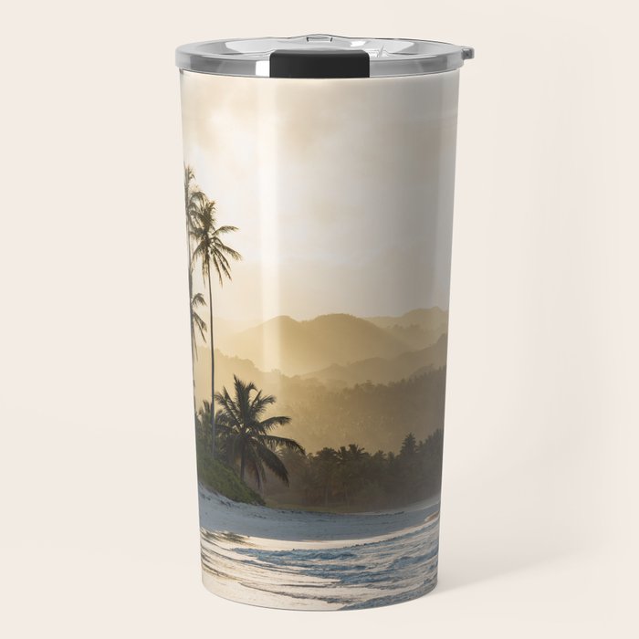 Another Day In Paradise - Tropical Beach Sunset Travel Mug Gallery Image 1