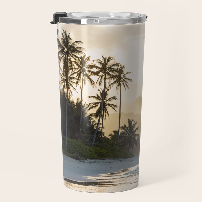 Another Day In Paradise - Tropical Beach Sunset Travel Mug Gallery Image 3
