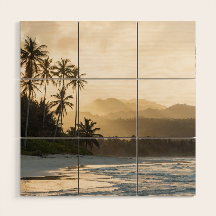 Another Day In Paradise - Tropical Beach Sunset Wood Wall Art Gallery Image 1