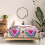 Hot Pink Sacred Hearts Comforter Gallery Image 3