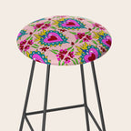 Hot Pink Sacred Hearts Stool Gallery Image 2