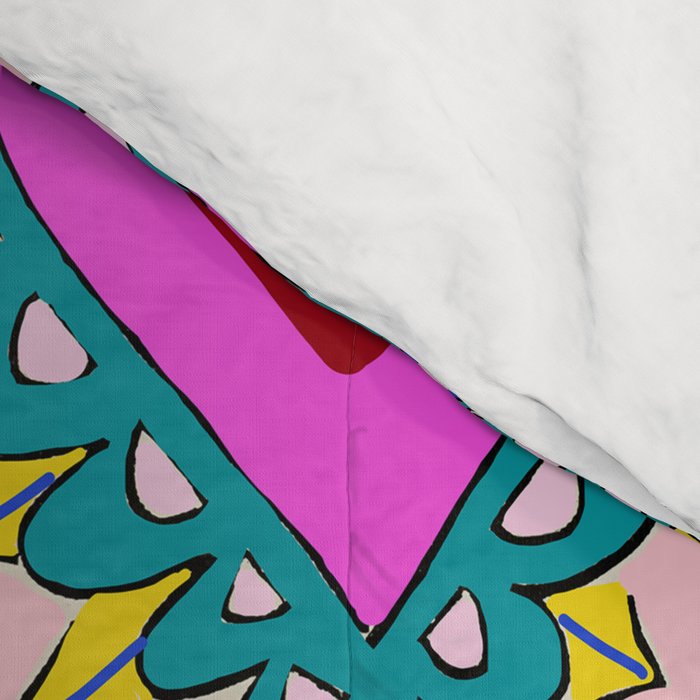 Hot Pink Sacred Hearts Comforter Gallery Image 4