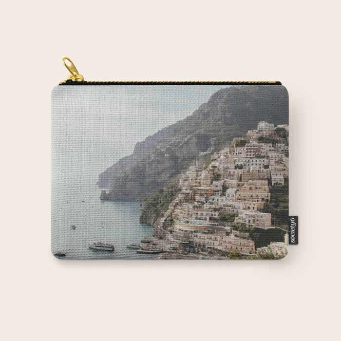 Positano Amalfi Coast Italy Carry All Pouch Gallery Image 1