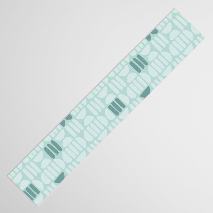 Bold Minimalism Teal Table Runner Gallery Image 3