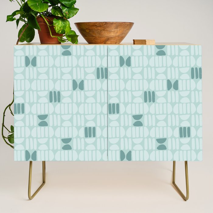 Bold Minimalism Teal Credenza Gallery Image 1