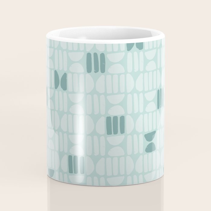 Bold Minimalism Teal Coffee Mug Gallery Image 4