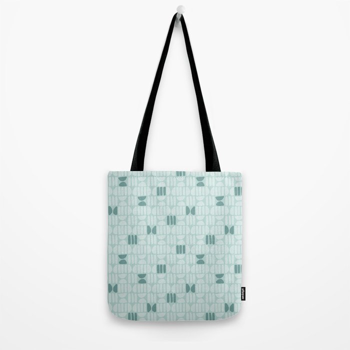 Bold Minimalism Teal Tote Bag Gallery Image 2