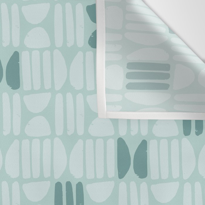 Bold Minimalism Teal Wall Tapestry Gallery Image 3