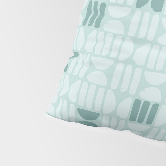 Bold Minimalism Teal Pillow Sham Gallery Image 4