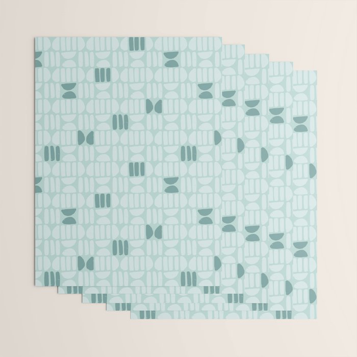 Bold Minimalism Teal Wrapping Paper Gallery Image 3