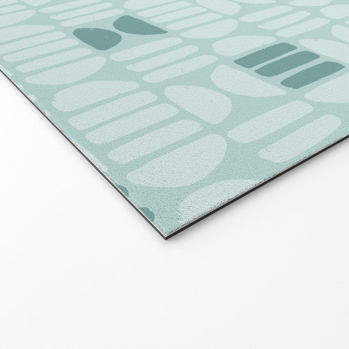 Bold Minimalism Teal Welcome Mat Gallery Image 2