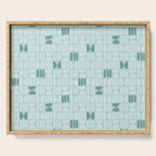 Bold Minimalism Teal Serving Tray Gallery Image 1