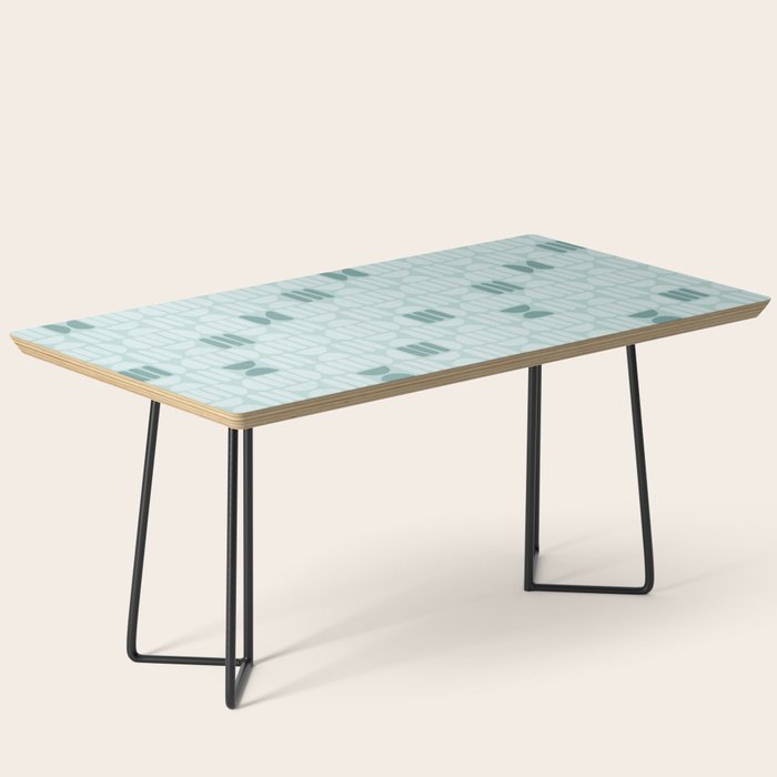 Bold Minimalism Teal Coffee Table Gallery Image 1