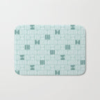 Bold Minimalism Teal Bath Mat Gallery Image 1