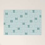 Bold Minimalism Teal Welcome Mat Gallery Image 1