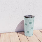 Bold Minimalism Teal Travel Mug Gallery Image 4
