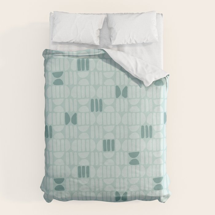 Bold Minimalism Teal Duvet Cover Gallery Image 6