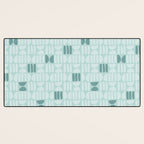 Bold Minimalism Teal Desk Mat Gallery Image 3