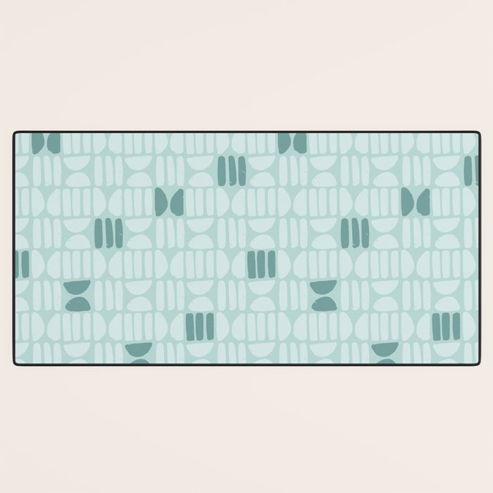 Bold Minimalism Teal Desk Mat Gallery Image 3