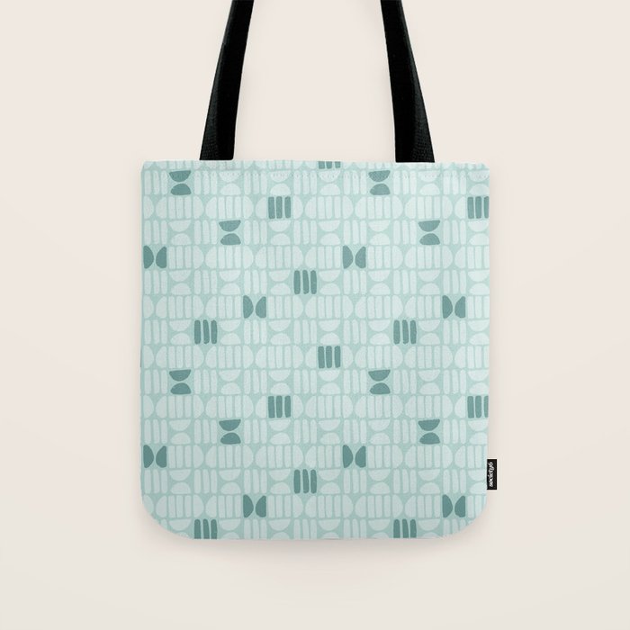 Bold Minimalism Teal Tote Bag Gallery Image 1