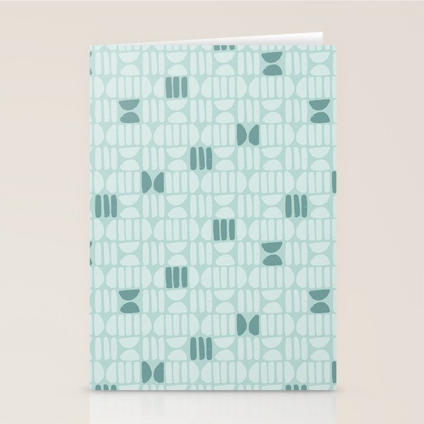 Bold Minimalism Teal Stationery Card Gallery Image 1