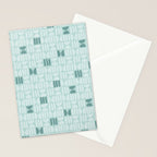 Bold Minimalism Teal Stationery Card Gallery Image 2